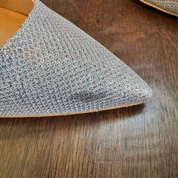 Stuart Weitzman Women's Silver Sparkle Pump Heels Size 6.5 Wedding - Picture 12 of 12